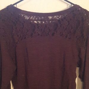 Burgundy Longsleeved Shirt